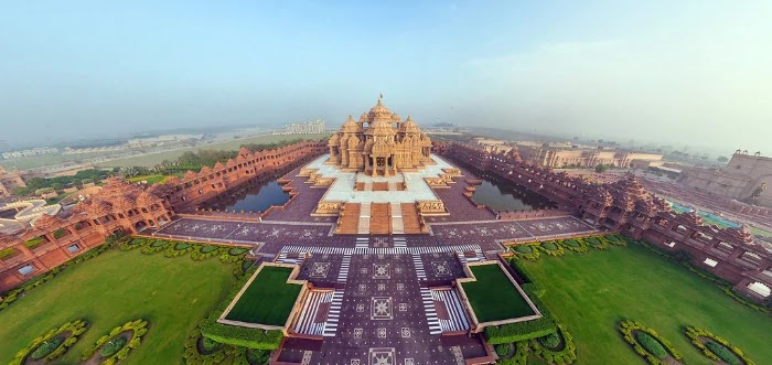 Sky View - Akshardham Temple, Delhi Travel Guide