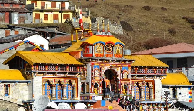 Badrinath temple front view Badrinath temple front view