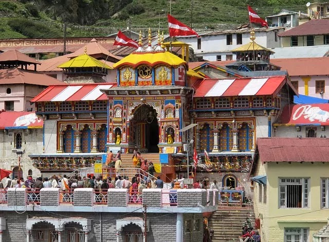 Badrinath temple front view Badrinath temple front view